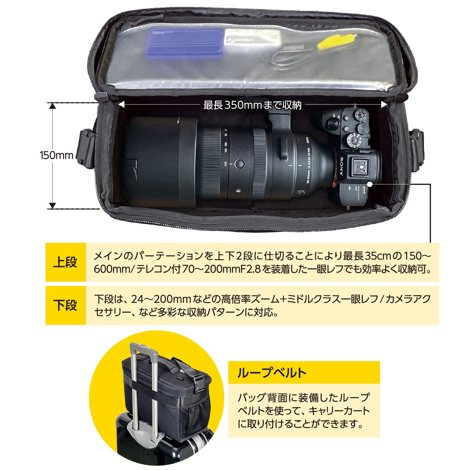 Amazon.co.jp: f64 カメラバッグ ショルダーバッグ SCPM PRO 12L